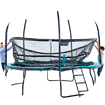 trampoline avec protection anti-vent